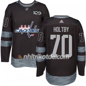 Washington Capitals Trikot Braden Holtby 70 1917-2017 100th Anniversary Adidas Schwarz Authentic - Herren